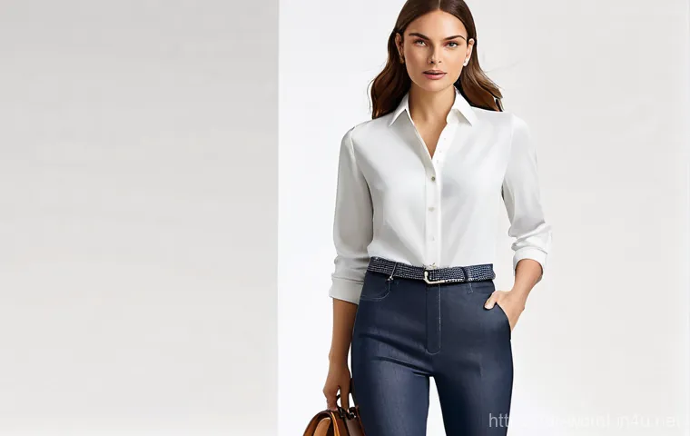 청바지 핏별 스타일링 - **Prompt 2: 2025 Baggy Jeans Trend**
    "A fashion-forward young woman, around 20-25 years old, sho...